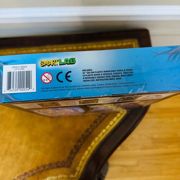 SMARTLAB Toys Squishy Human Body - 21 Removable Body Parts & Anatomy Book NEW - Picture 6 of 12